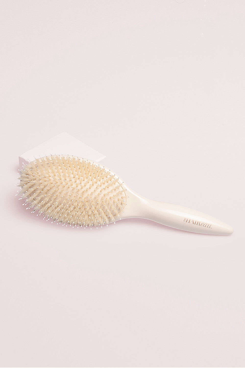 Finish & Shine Boar Bristle Brush - Cream