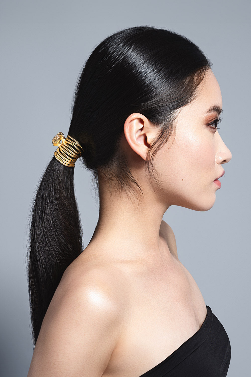 Gilded Wrap Ponytail Cuff Clip