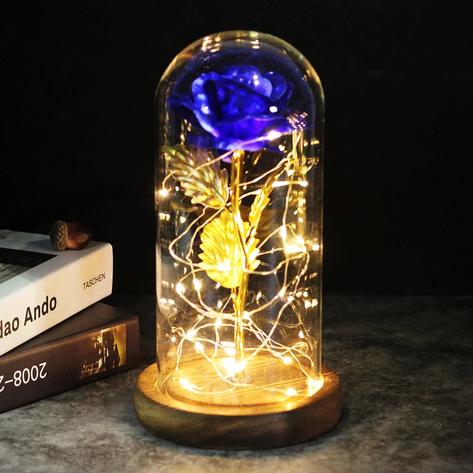 Eternal Glow Rose Lamp