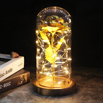 Eternal Glow Rose Lamp