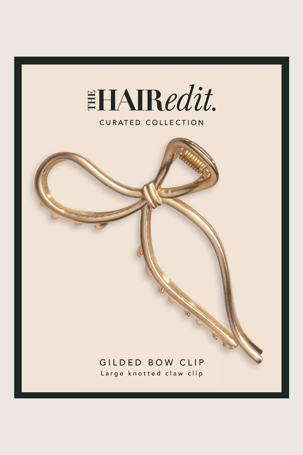 Gilded Bow Claw Clip