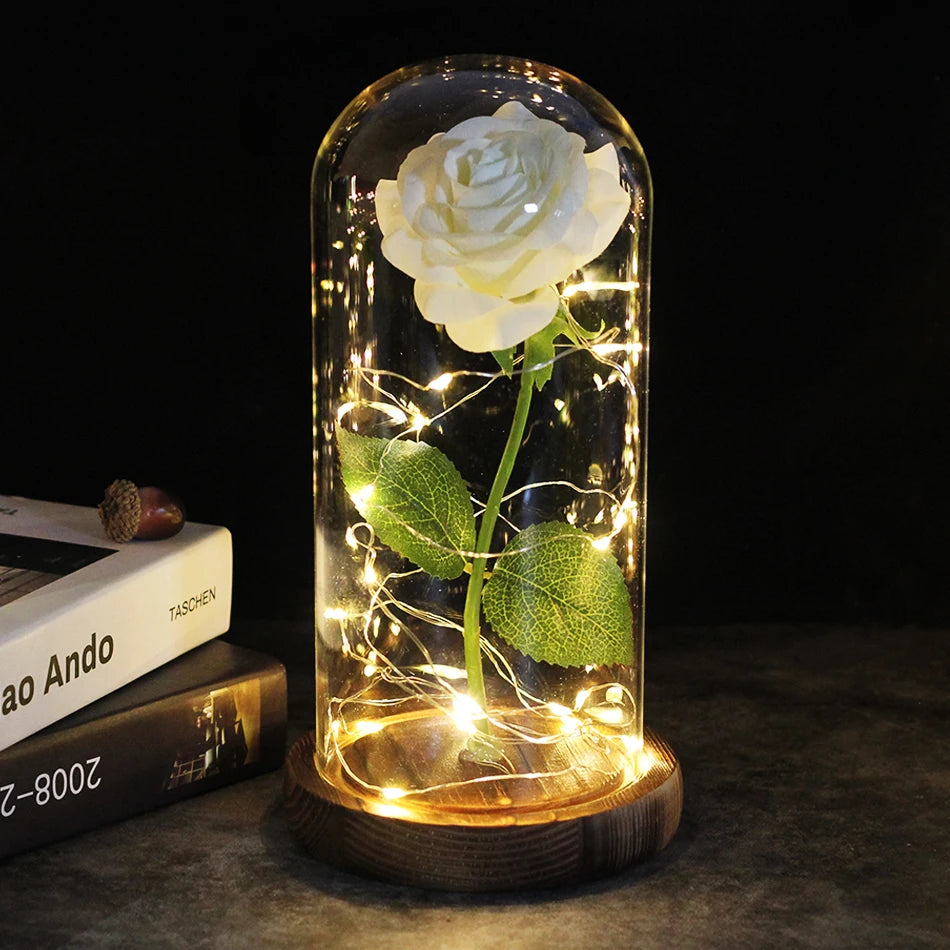 Eternal Glow Rose Lamp